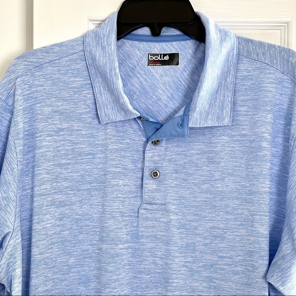 Bolle 2X Blue Short Sleeved Golf Polo Shirt